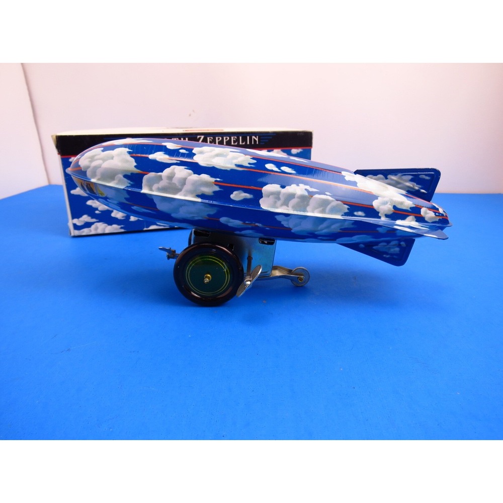 Stealth Zeppelin Wind-Up Toy Schylling Tin Collector Series Vintage, WORKS!